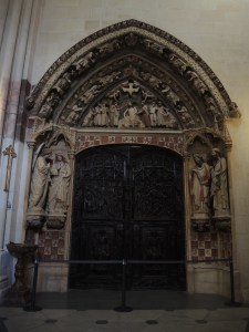Cloister Doorway shows Jesus' entrances.