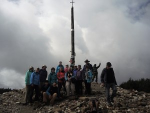 Wilderness Travel team at the Iron Cross